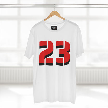 Sporty Adult Tee with Bold Number 23, Casual Fan Shirt, Basketball Apparel, Gift for Sports Lovers, Team Spirit Top
