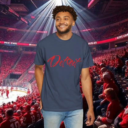 Detroit Script T-Shirt — City Pride Tee