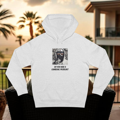 Wing Man "Gambling Problem" Hoodie, Casual Streetwear, Gift for Gamblers, Trendy Hooded Sweatshirt