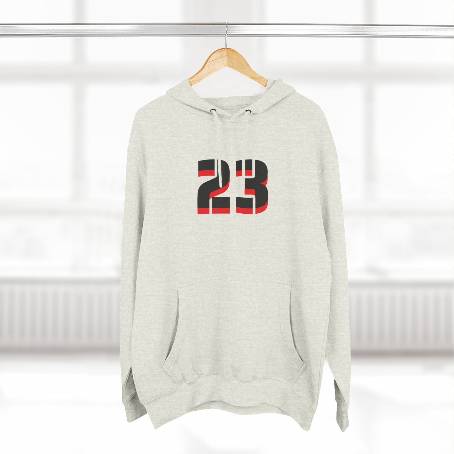 23 Fleece Hoodie, Stylish Sportswear for Game Day, Unisex Sweatshirt, Athletic Fashion, Cozy Hoodie, Perfect for Fans