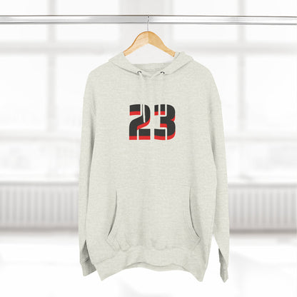 23 Fleece Hoodie, Stylish Sportswear for Game Day, Unisex Sweatshirt, Athletic Fashion, Cozy Hoodie, Perfect for Fans