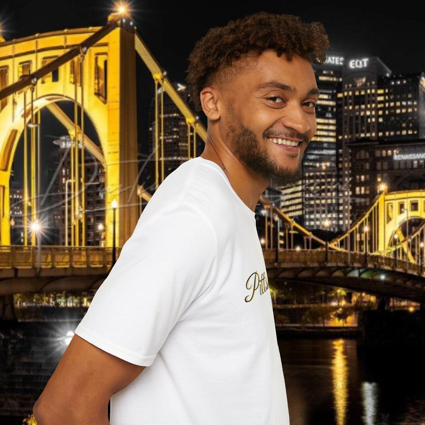 Pittsburgh Softstyle Tee, Unisex Graphic T-Shirt, Casual Wear, Sports Fan Apparel, Gift for Him/Her