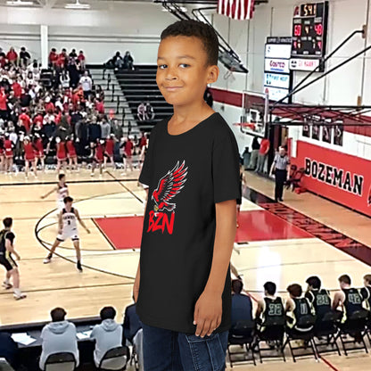 Bozeman Hawk Youth Tee - Perfect for School, Sports, or Everyday Wear, Kid's Apparel, Graphic Tee, Gifts for Young Hawk Fans
