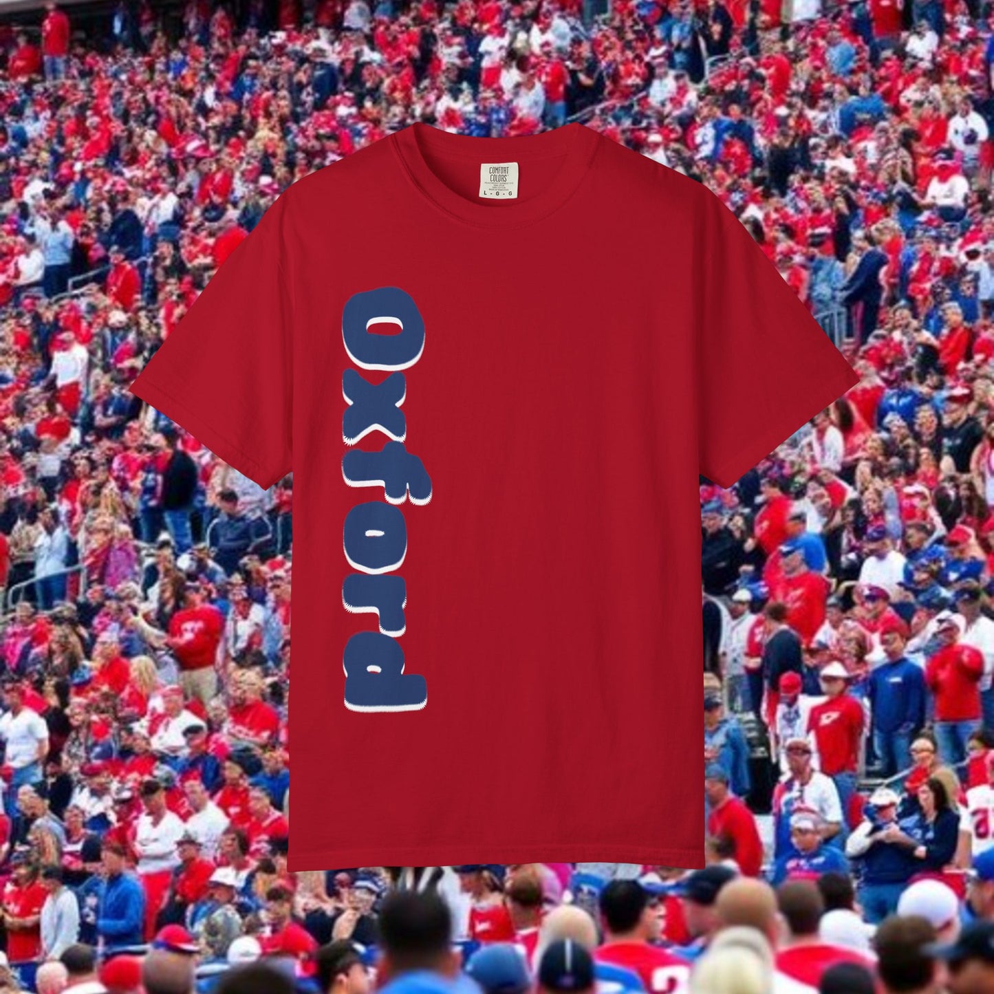 Oxford Graphic Tee: Stylish Unisex T-shirt, Perfect for Game Day, College Spirit Wear, Casual Outings, Gifts for Fans