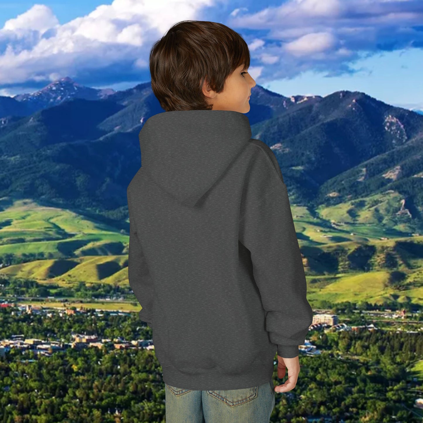 Youth Hoodie - '41' Minimalist Graphic Pullover