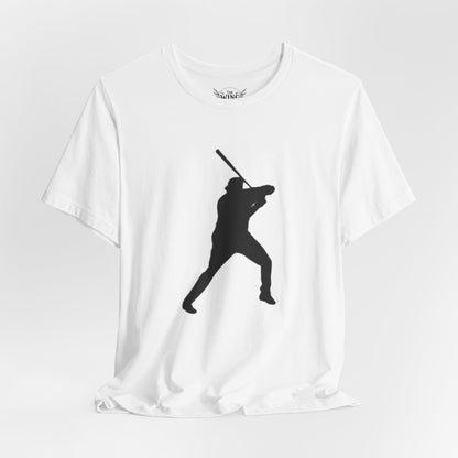 Baseball Stars Batter Silhouette T‑Shirt with Number 34 Back