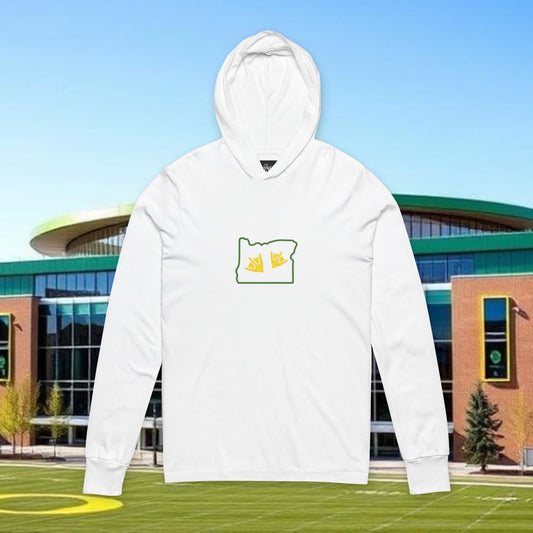 Duck Print Hoodie - Unisex Long Sleeve Tee, Casual Wear, Gift for Sports Fans, Comfortable Fashion, Perfect for Outdoor