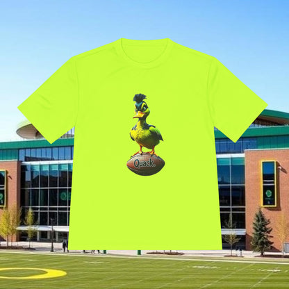 Football Fan Tee, Quack Graphic Shirt, Sportswear for Tailgating, Unisex Moisture-Wicking Sport Top, Perfect Gift for Game Day