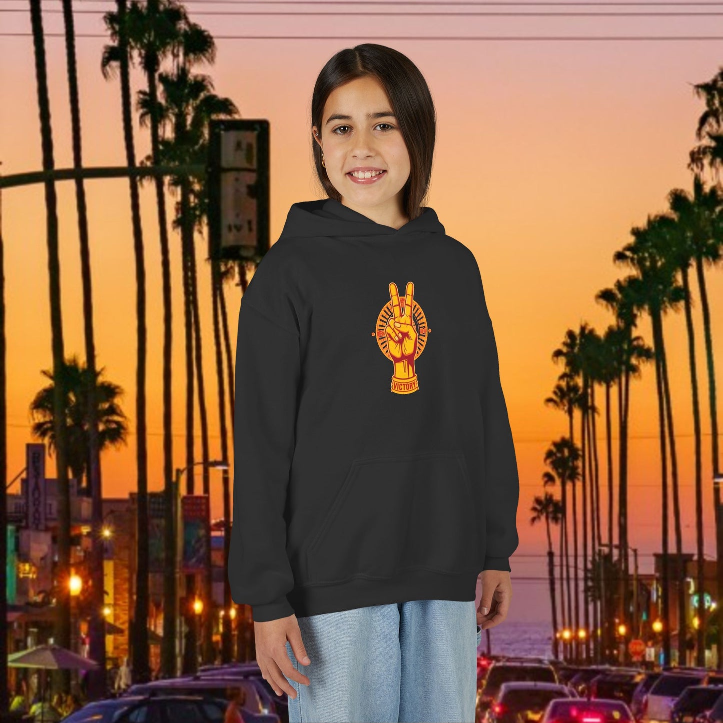 Youth Victory Inspired Hooded Sweatshirt, Comfortable Youth Hoodie, Perfect for Casual Wear, Gift for Friends, Inspirational Fashion