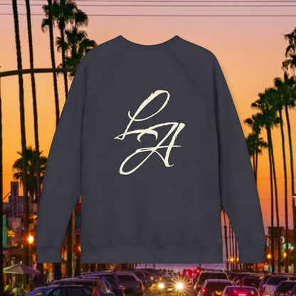 LA Script Raglan Sweatshirt, Super Soft Material and Comfortable Stylish Fit