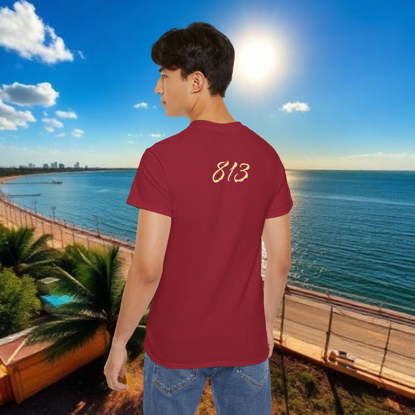 TB Monogram Tee — 813 Tampa Area Short-Sleeve T-Shirt