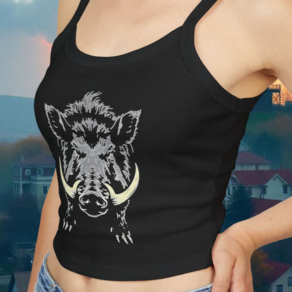 Hog Wild Graphic Women's Tank Top | Casual Summer Apparel, Outdoor Adventures, Unique Gift, Festival Wear