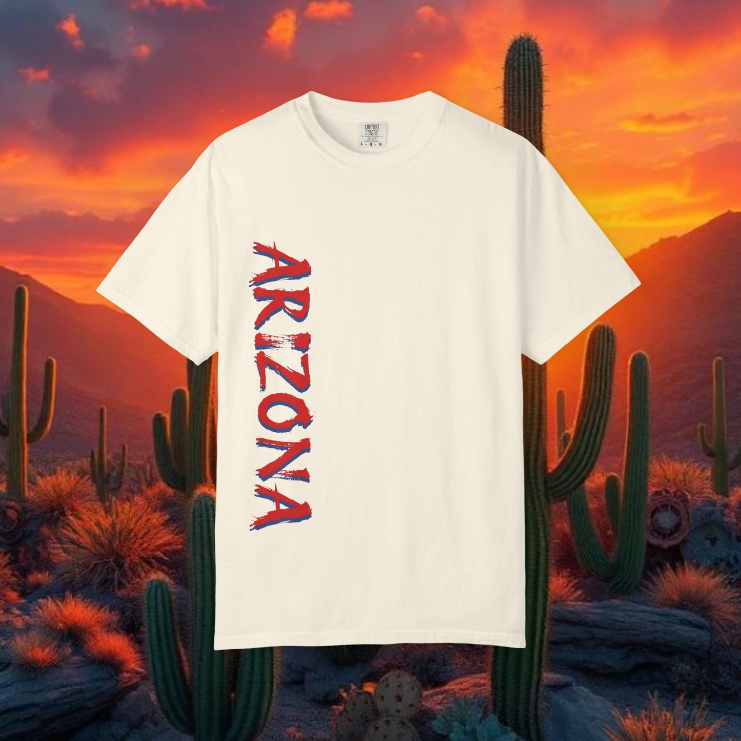 Tucson Arizona Area Code T-Shirt — 520 Back Print, Southwestern Travel Tee, Soft-Style