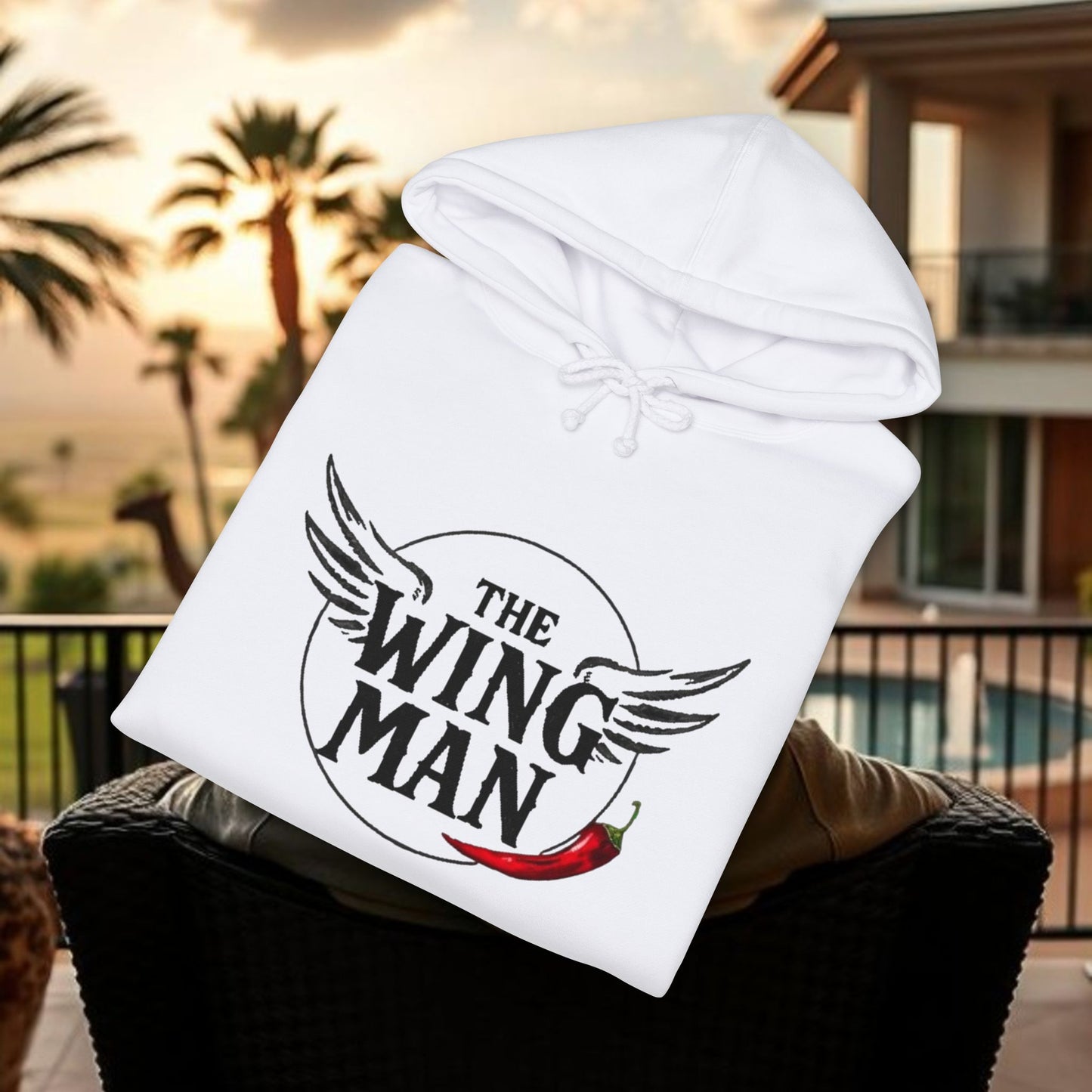 Wingman Hoodie — 'The Wing Man' Graphic Pullover for Friends & Groomsmen