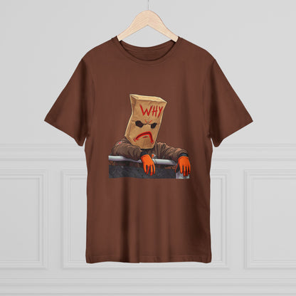 Why Bag Head T-Shirt — Funny Sad Paper Bag Face Tee