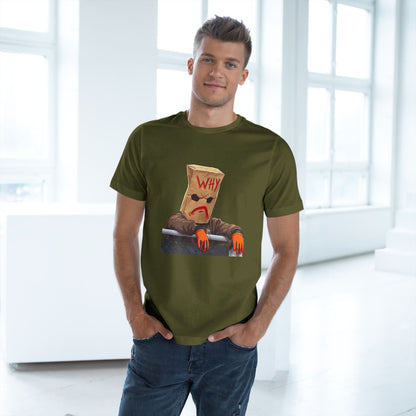 Why Bag Head T-Shirt — Funny Sad Paper Bag Face Tee