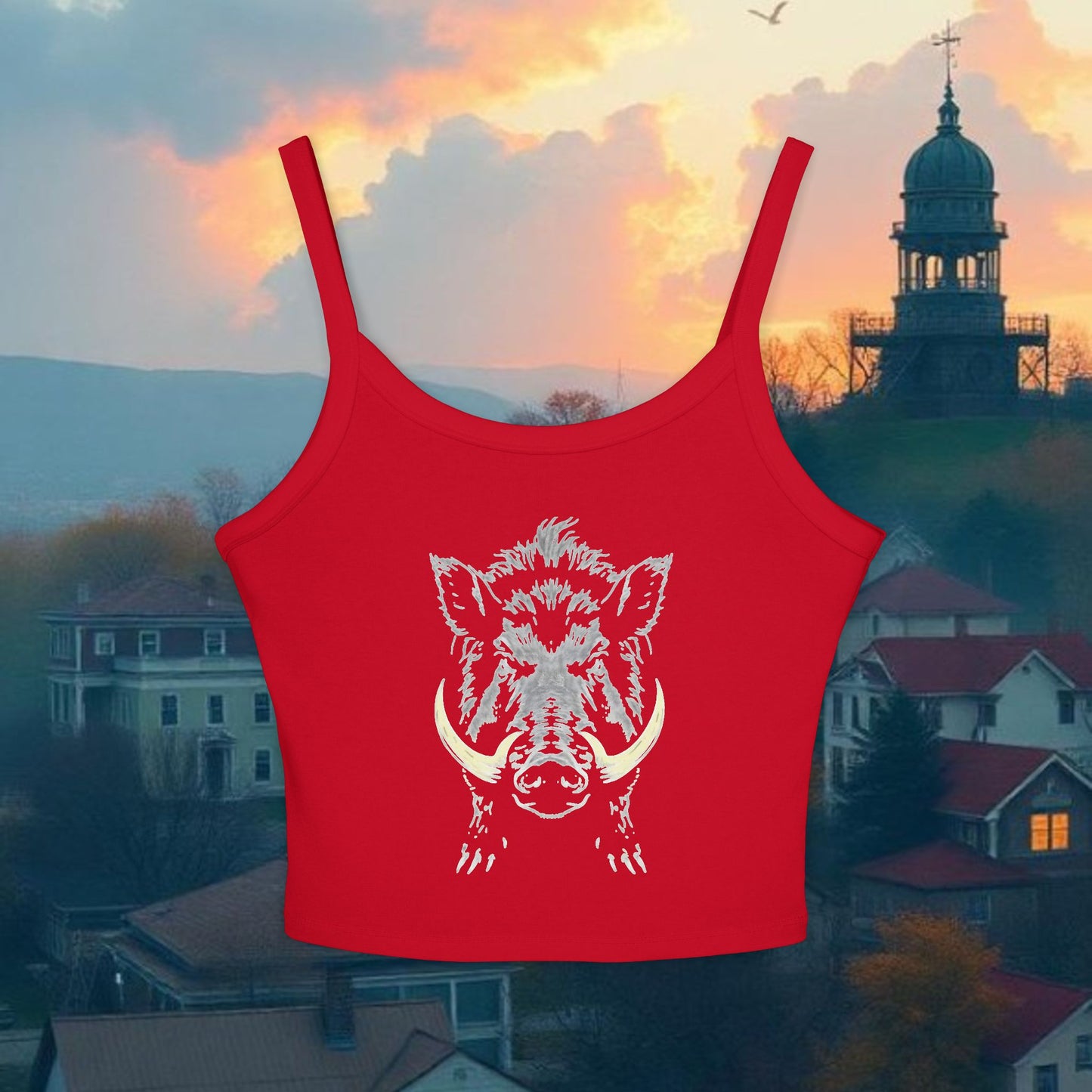 Hog Wild Graphic Women's Tank Top | Casual Summer Apparel, Outdoor Adventures, Unique Gift, Festival Wear