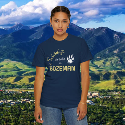 Bozeman Saturday T-shirt, Unisex Casual Tee, Weekend Vibes Shirt, Bozeman Gift, Summer Outing Apparel