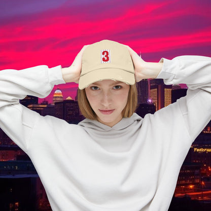 Baseball Stars #3 Distressed Baseball Cap, Vintage Style Hat, Casual Everyday Wear, Gift for Baseball Fans, Stylish Hat