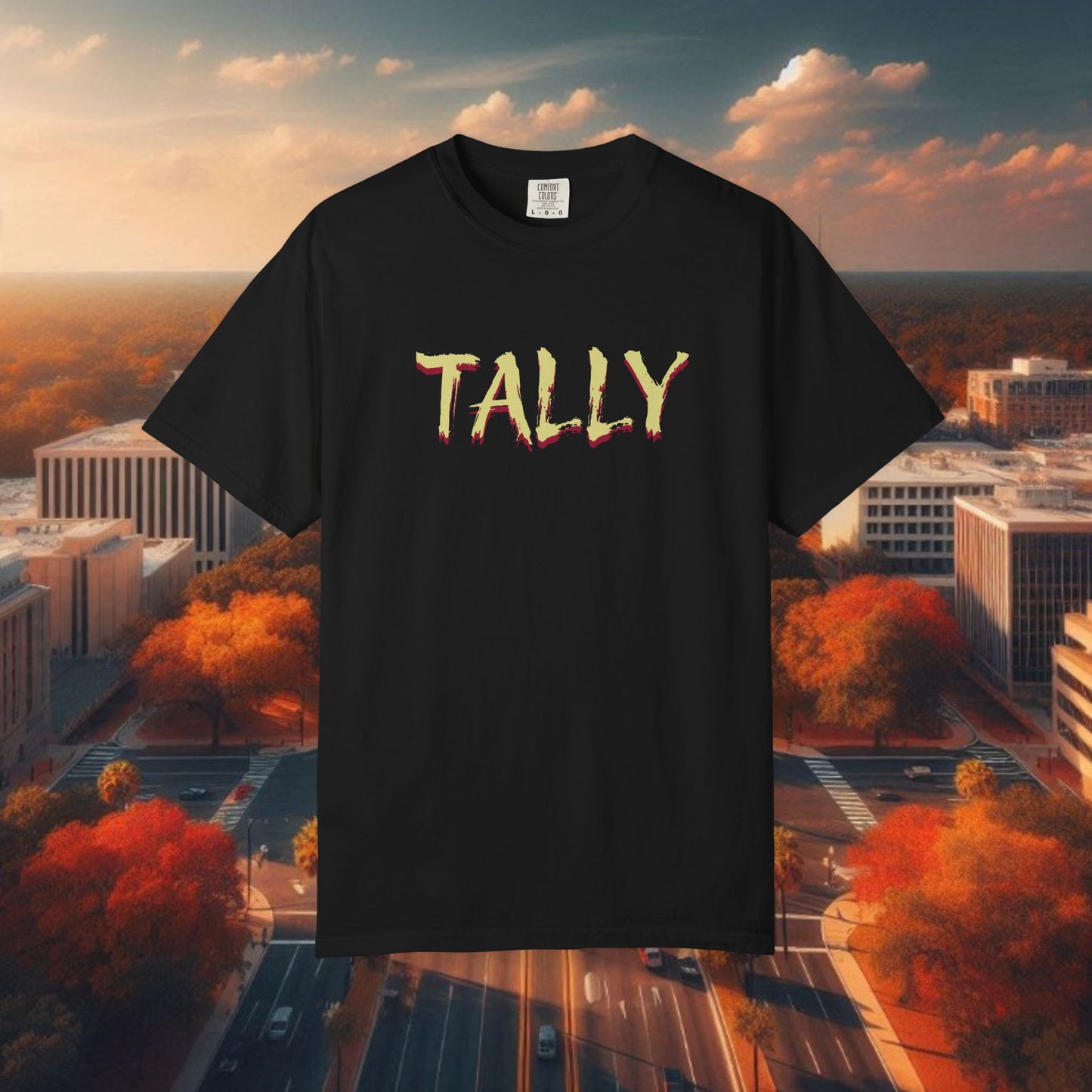 T-Shirt with 'TALLY' Print, Perfect for Game Day, Festival Wear, Casual Outings, and Sporting Events