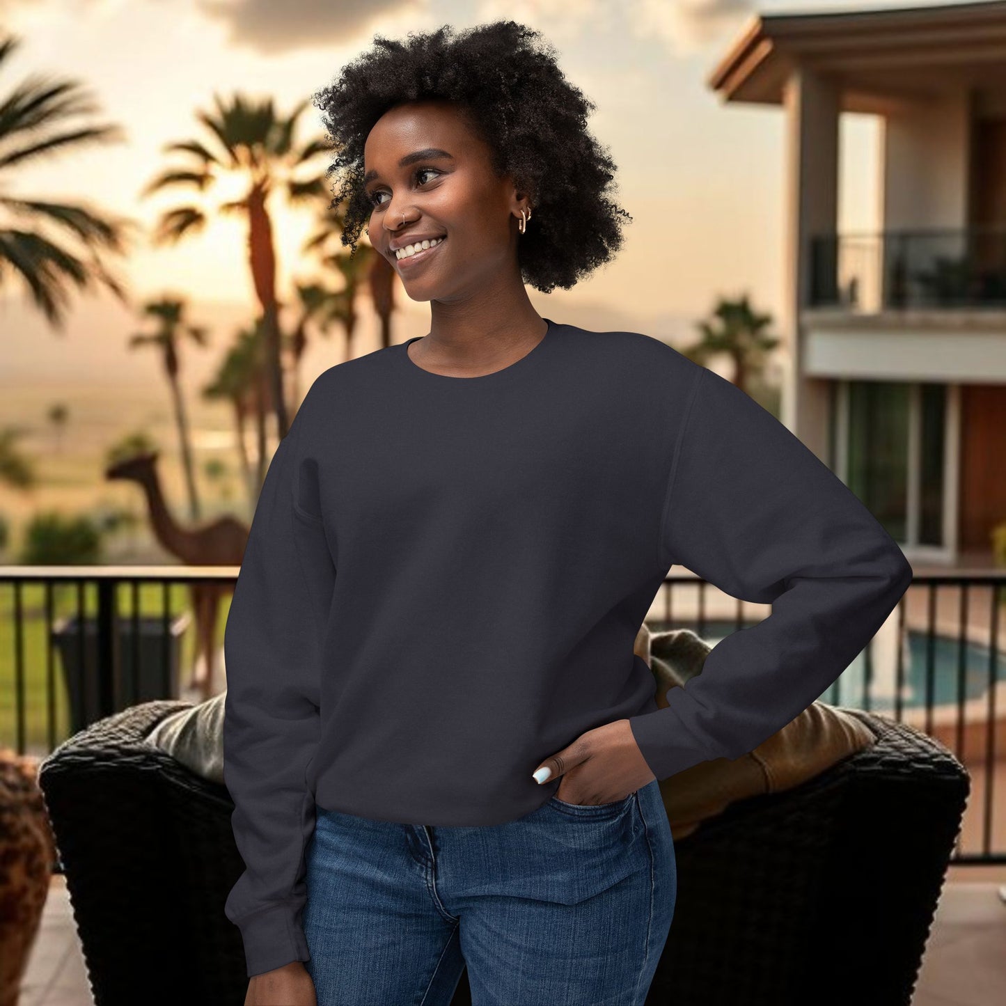 Montana Love Unisex Lightweight Crewneck Sweatshirt - Casual Comfort for Everyday Style, Perfect Gift for Any Occasion, Cozy Layer