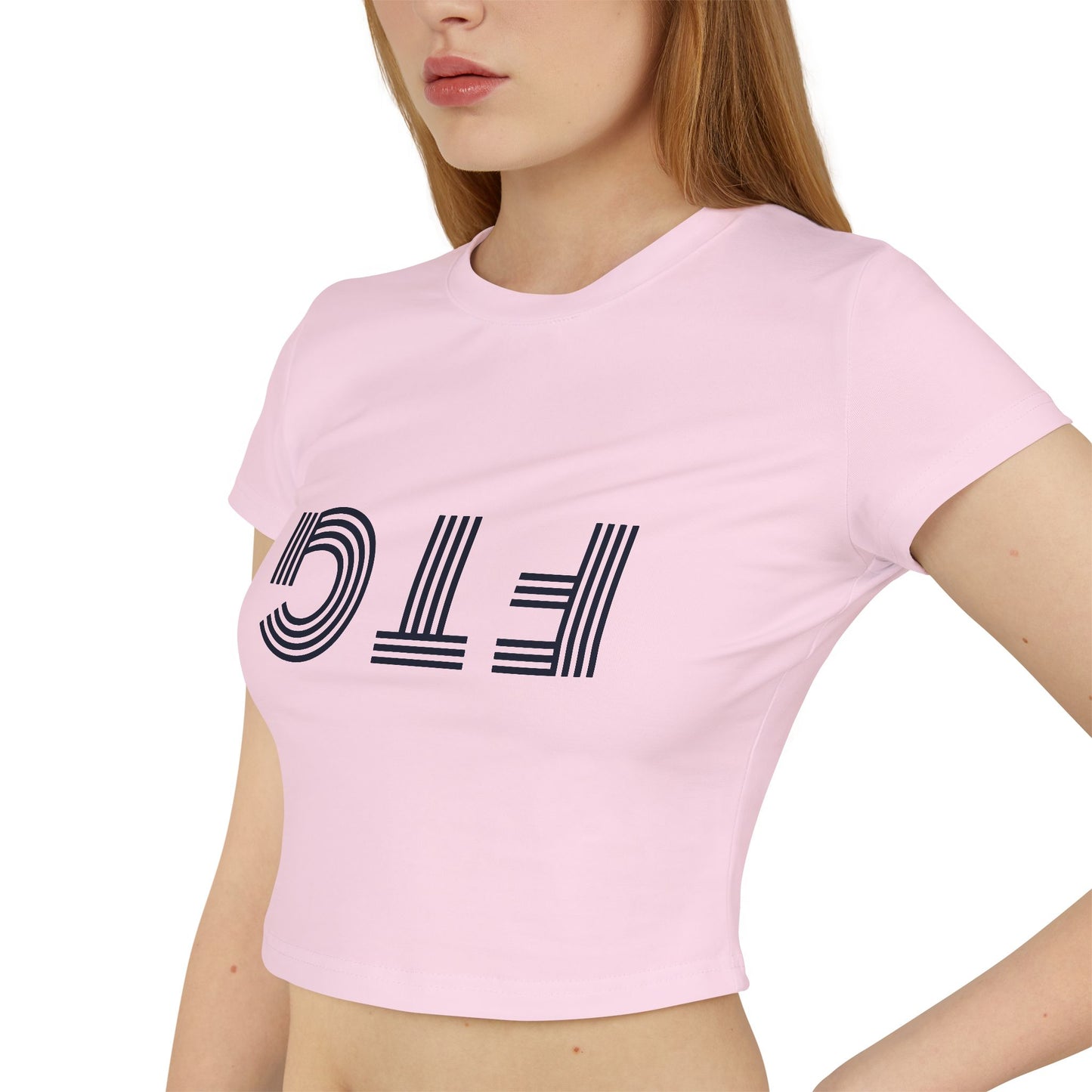 Upside Down FTG Stylish Women's Baby Tee - Trendy Crop Top, Casual Outfits, Birthday Gift, Bobcat Games, Everyday Essentials