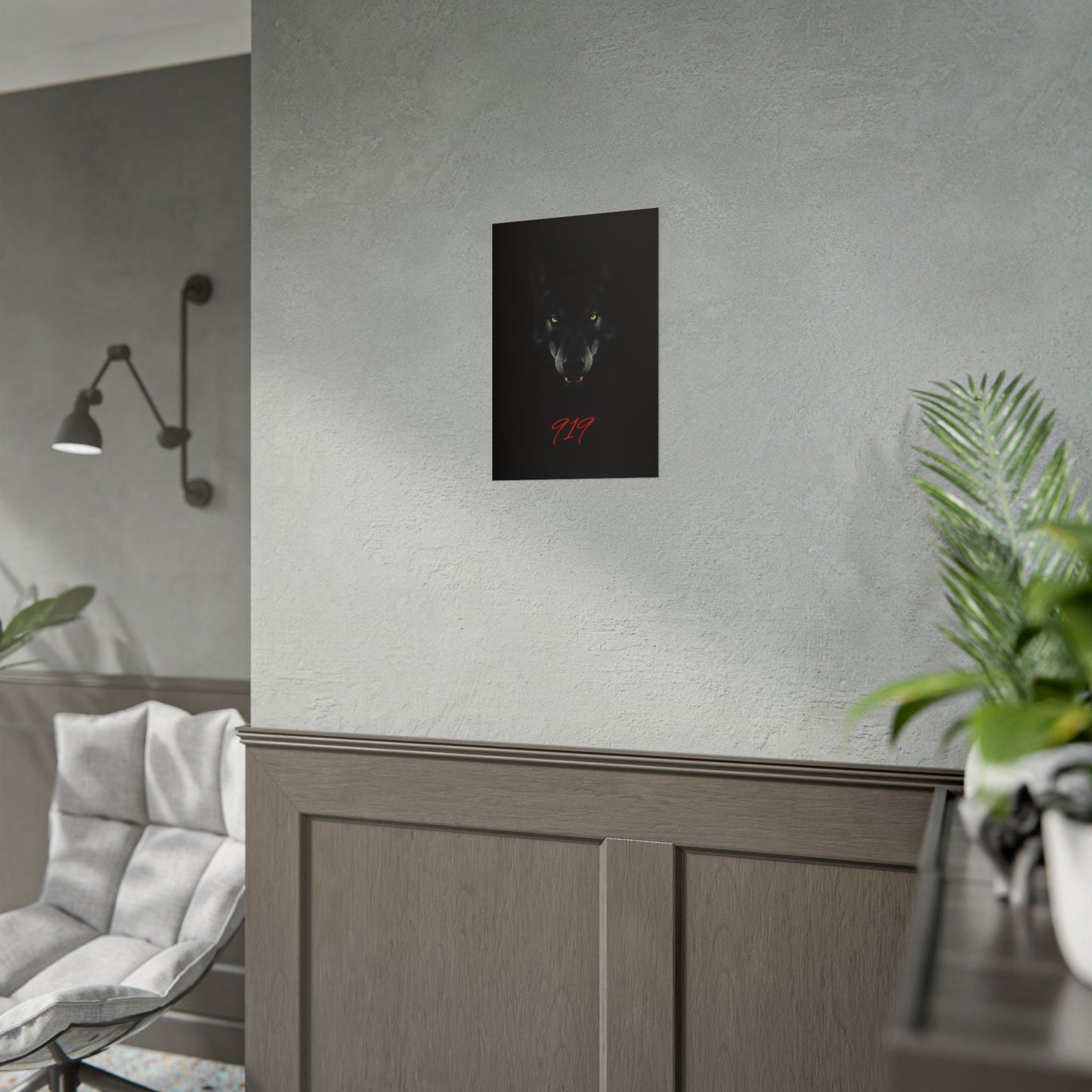 Wolfpack Art Poster, Wolf 901 Raleigh Poster, Gift for Die Hard Fans, Home Decor, 919 Design