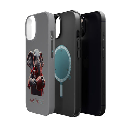 Elephant Football Case - Impact-Resistant Phone Cover, Unique Gift for Sports Lovers, Animal Case for Kids, Fun Accessories, Durable