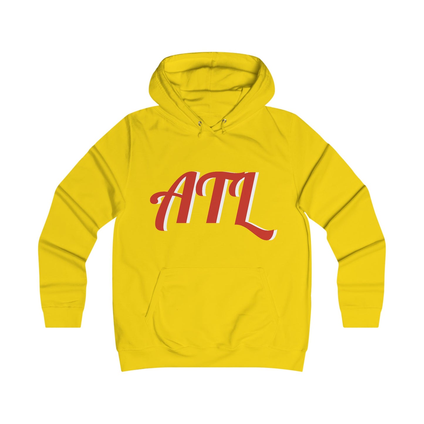 ATL Script Hoodie — Retro College Lettering Pullover