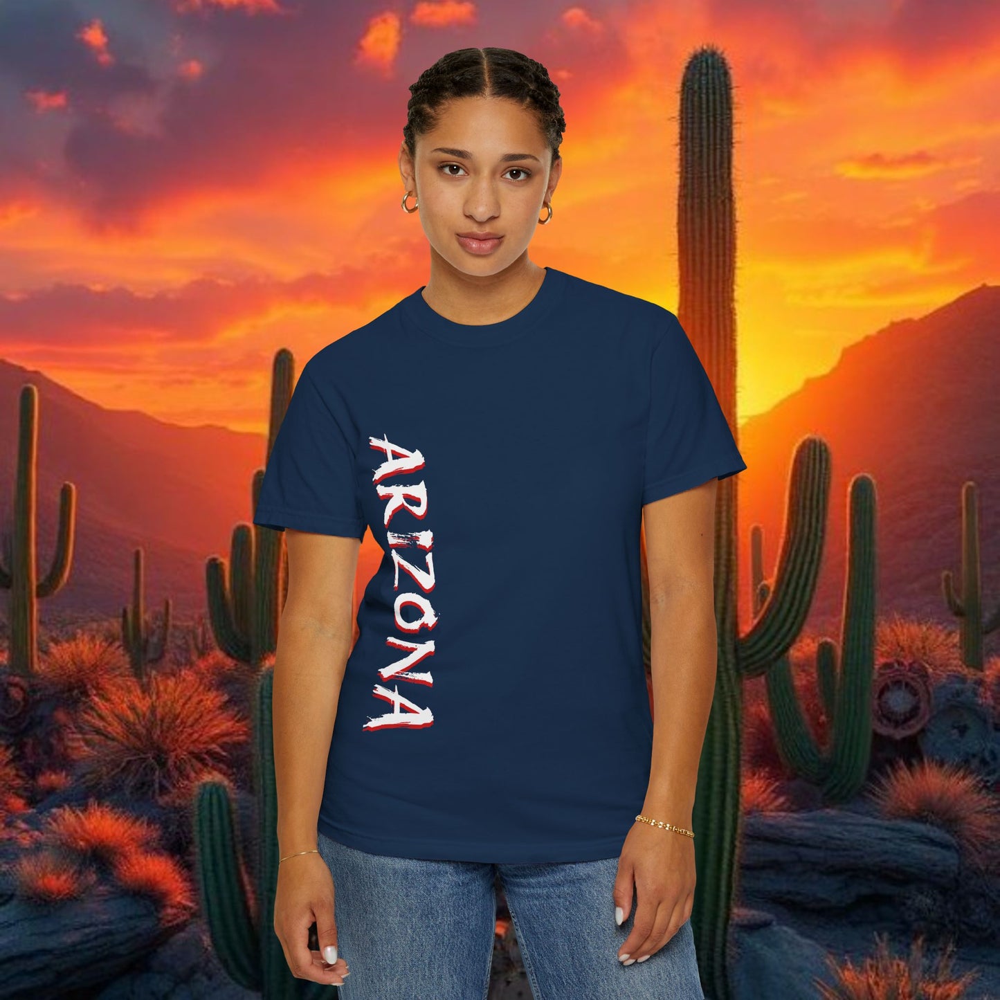Tucson Arizona Area Code T-Shirt — 520 Back Print, Southwestern Travel Tee, Soft-Style