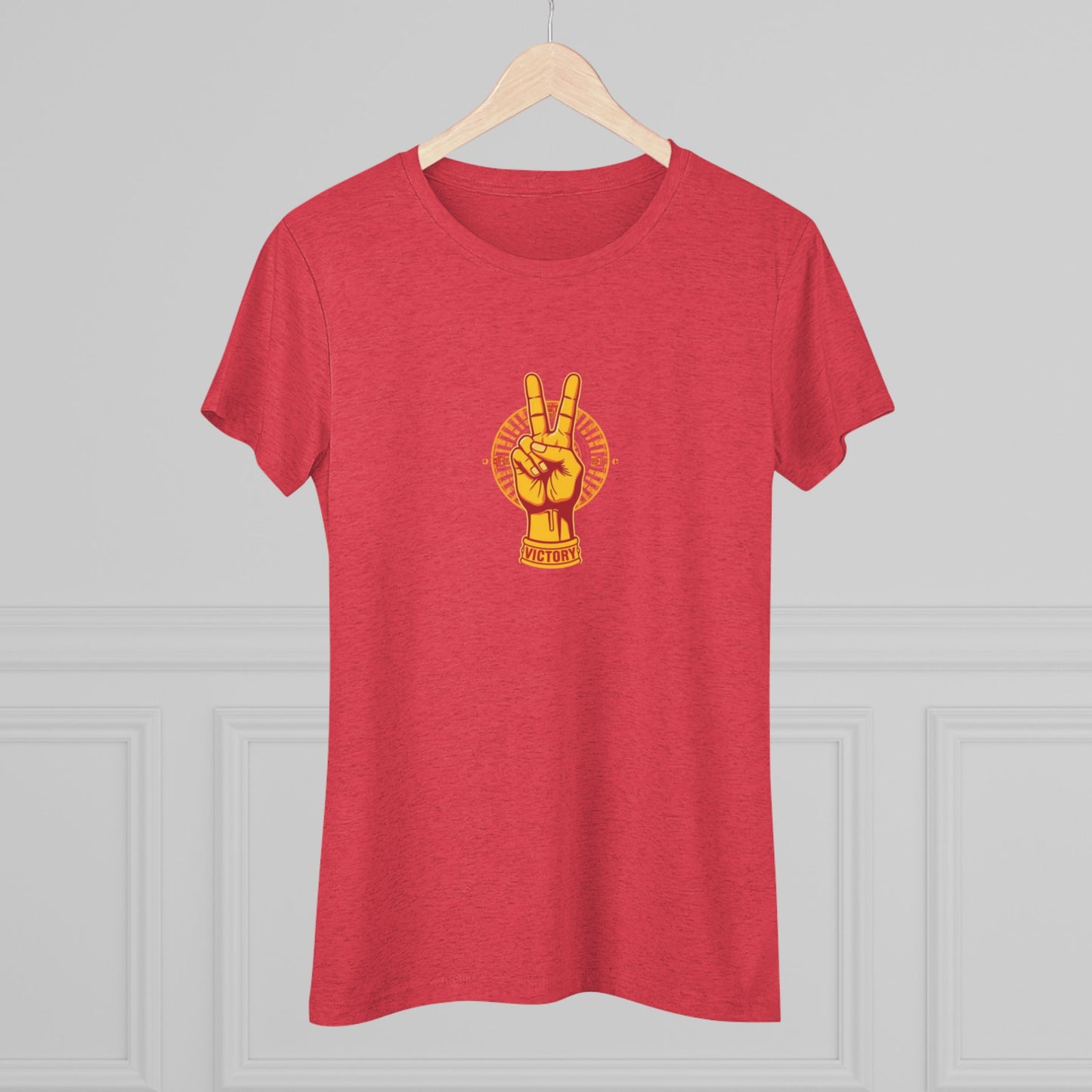 Victory Inspired Women's Triblend Tee - Soft Cotton, Eco-Friendly Shirt, Casual Style, Gift for Her, Festival Attire, Fan Gear