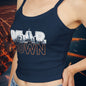 Bear Down Women's Spaghetti Strap Tank Top - Perfect for Game Day, Summer Outings, Casual Wear, Concerts, Festivals