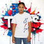 Texas 817 Graphic T-Shirt — Red, White & Blue State Pride Tee, Arlington Texas, Soft-Style T-Shirt, Perfect for Gameday