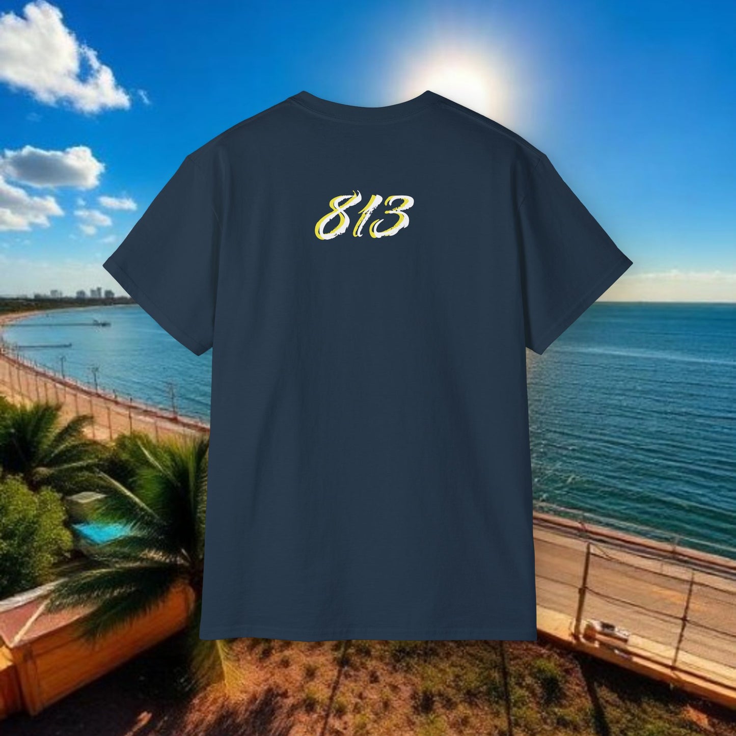 TB Monogram Tee — 813 Tampa Area Short-Sleeve T-Shirt