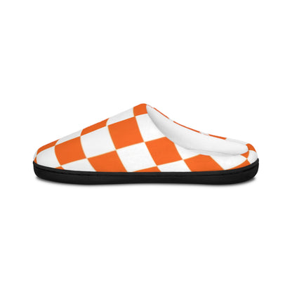 Checkered Women's Indoor Slippers | Cozy Footwear for Football Fans, Lounge, Fun Slippers for Fans