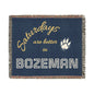 Saturdays Are Better in Bozeman Woven Blanket