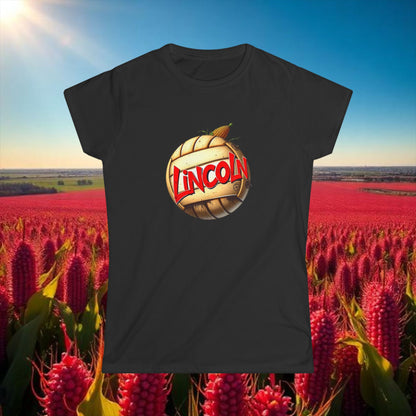 Lincoln Vintage Volleyball Women's Tee, Soft-Style T-Shirt perfect for Gameday