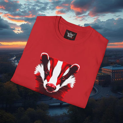 Badger Graphic Unisex T-Shirt | Sporty Comfort Tee, Gift for Fans, Game Day Apparel, College Spirit Wear, Outdoor Activities