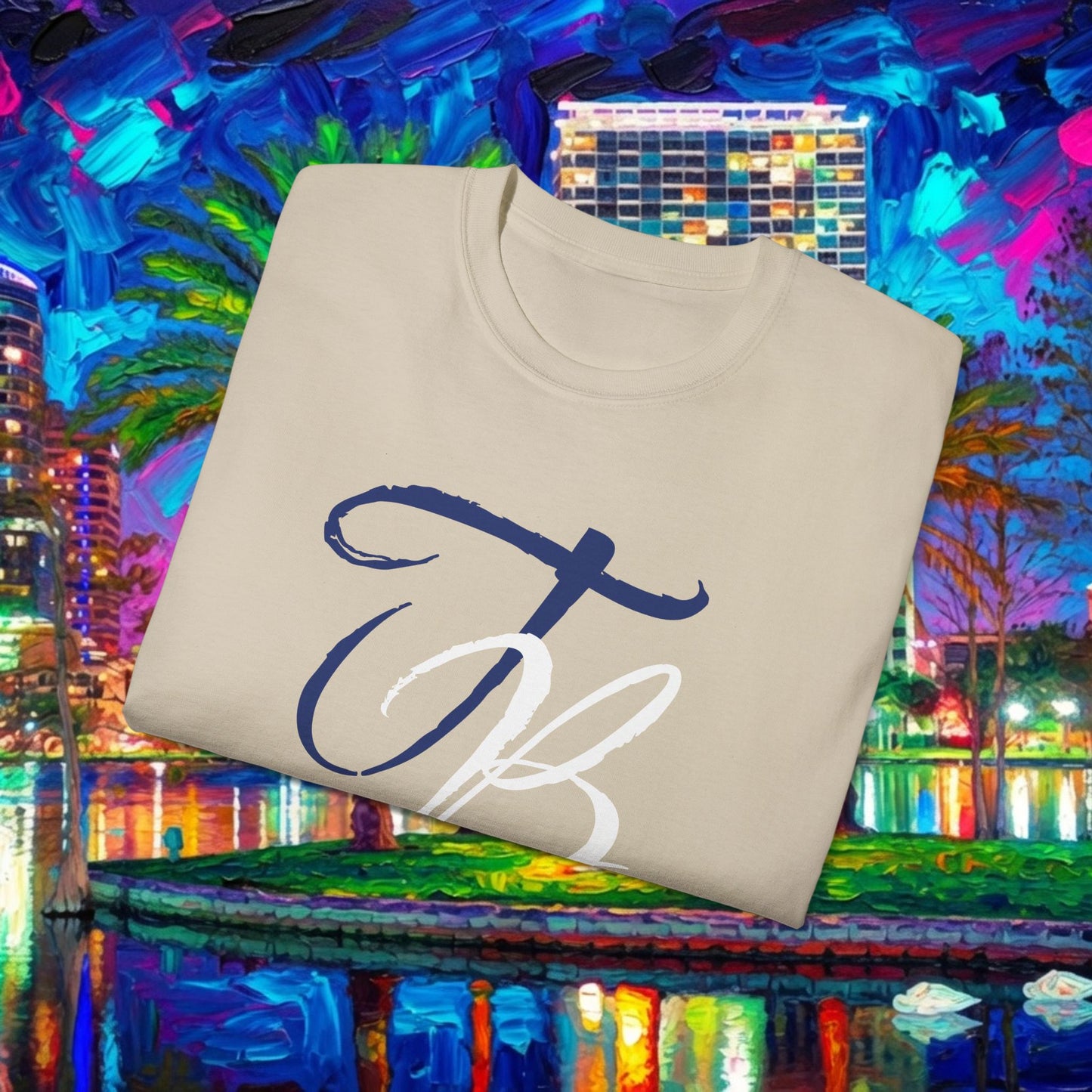 TB Monogram Tee — 813 Tampa Area Short-Sleeve T-Shirt