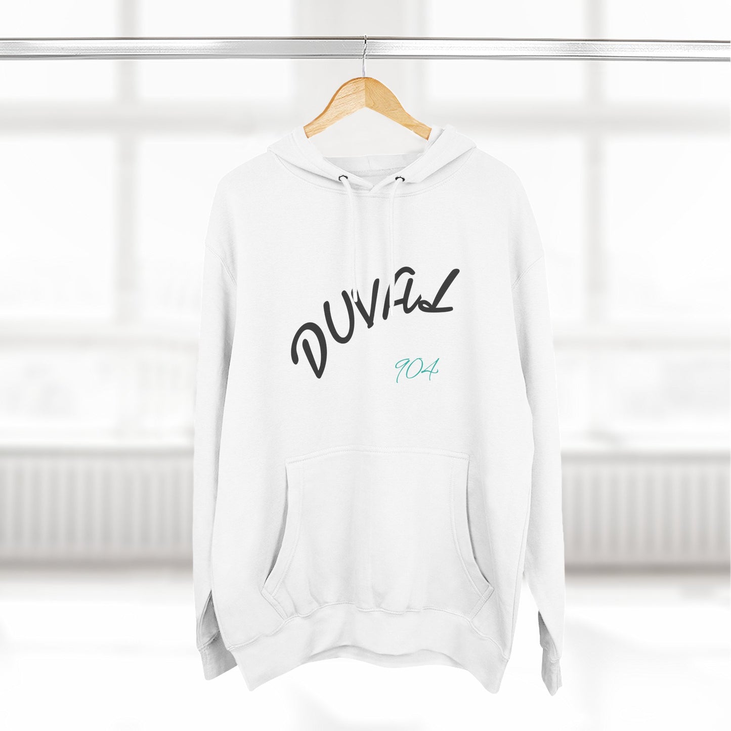 Duval Script Hoodie — Jacksonville City Name Pullover, 904 Area Code, Perfect for Gameday or a Concert