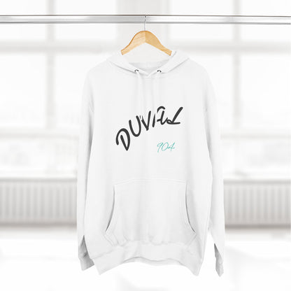 Duval Script Hoodie — Jacksonville City Name Pullover, 904 Area Code, Perfect for Gameday or a Concert
