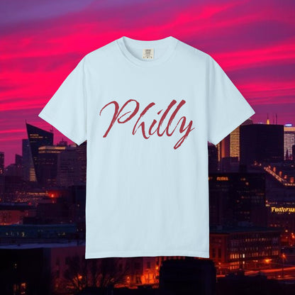 Philly Script T-Shirt — Handwritten City Pride Tee, Ultra Soft and Comfortable T-Shirt for any gameday.