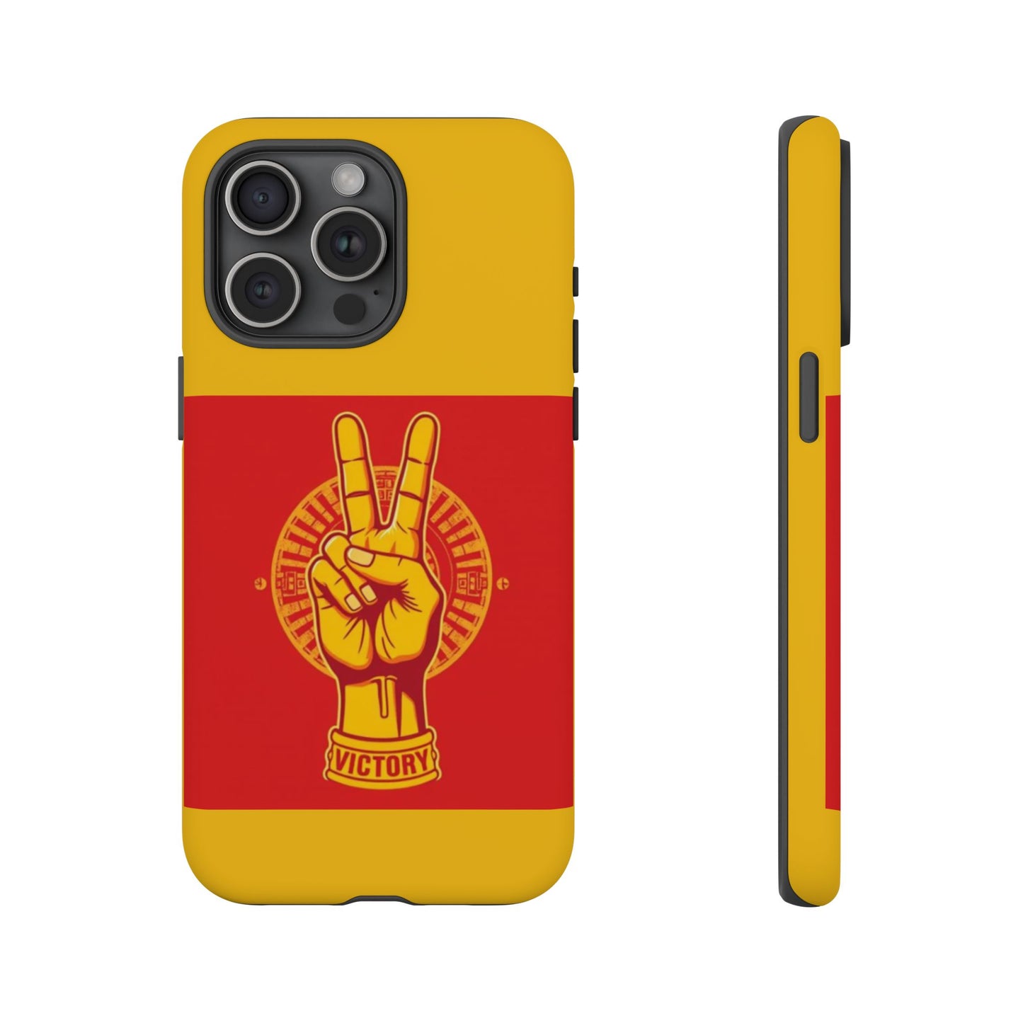Victory Inspired Symbol Phone Case, Tough Phone Cover, Gift for Empowerment, Inspirational Tech Accessory, Unique Phone Protection