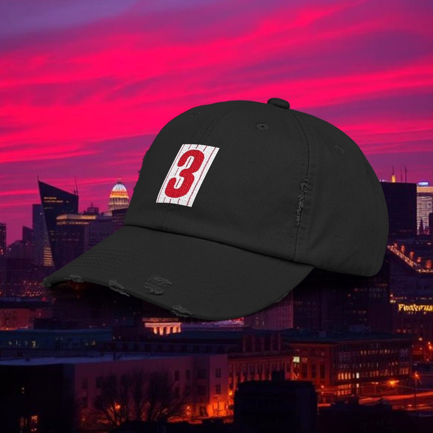 Baseball Stars #3 Distressed Baseball Cap, Vintage Style Hat, Casual Everyday Wear, Gift for Baseball Fans, Stylish Hat