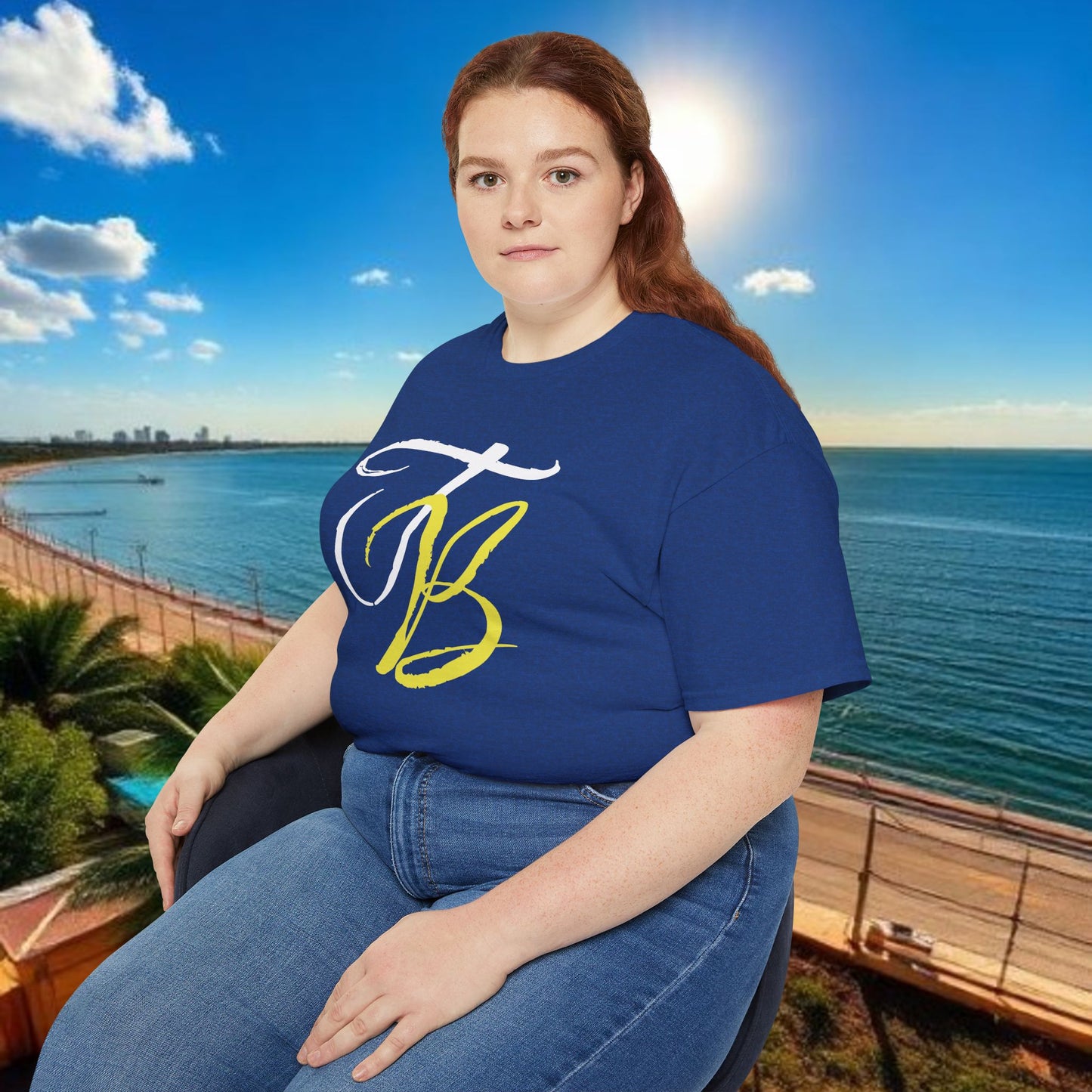 TB Monogram Tee — 813 Tampa Area Short-Sleeve T-Shirt