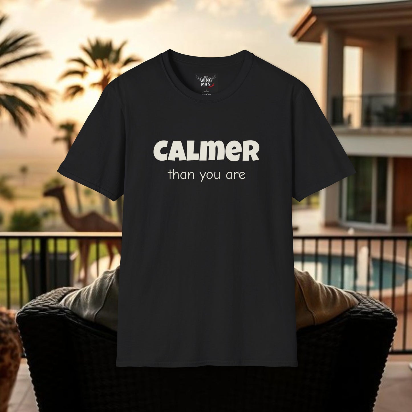 Calm Vibes Unisex Softstyle T-Shirt | Relaxing Tee, Chill Shirt, Gift for Stress Relief, Casual Wear, Mindfulness Apparel