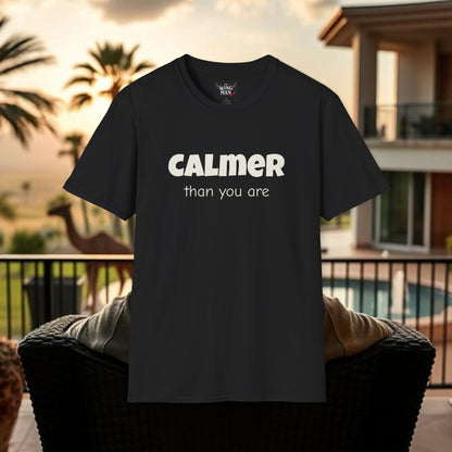 Calm Vibes Unisex Softstyle T-Shirt | Relaxing Tee, Chill Shirt, Gift for Stress Relief, Casual Wear, Mindfulness Apparel