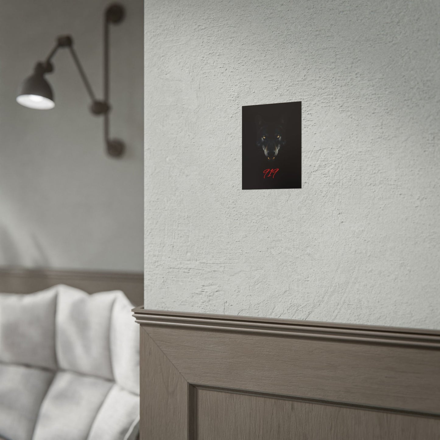 Wolfpack Art Poster, Wolf 901 Raleigh Poster, Gift for Die Hard Fans, Home Decor, 919 Design