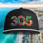 Sunwashed Rope Cap - Retro 305 Tropical Miami Trucker Hat