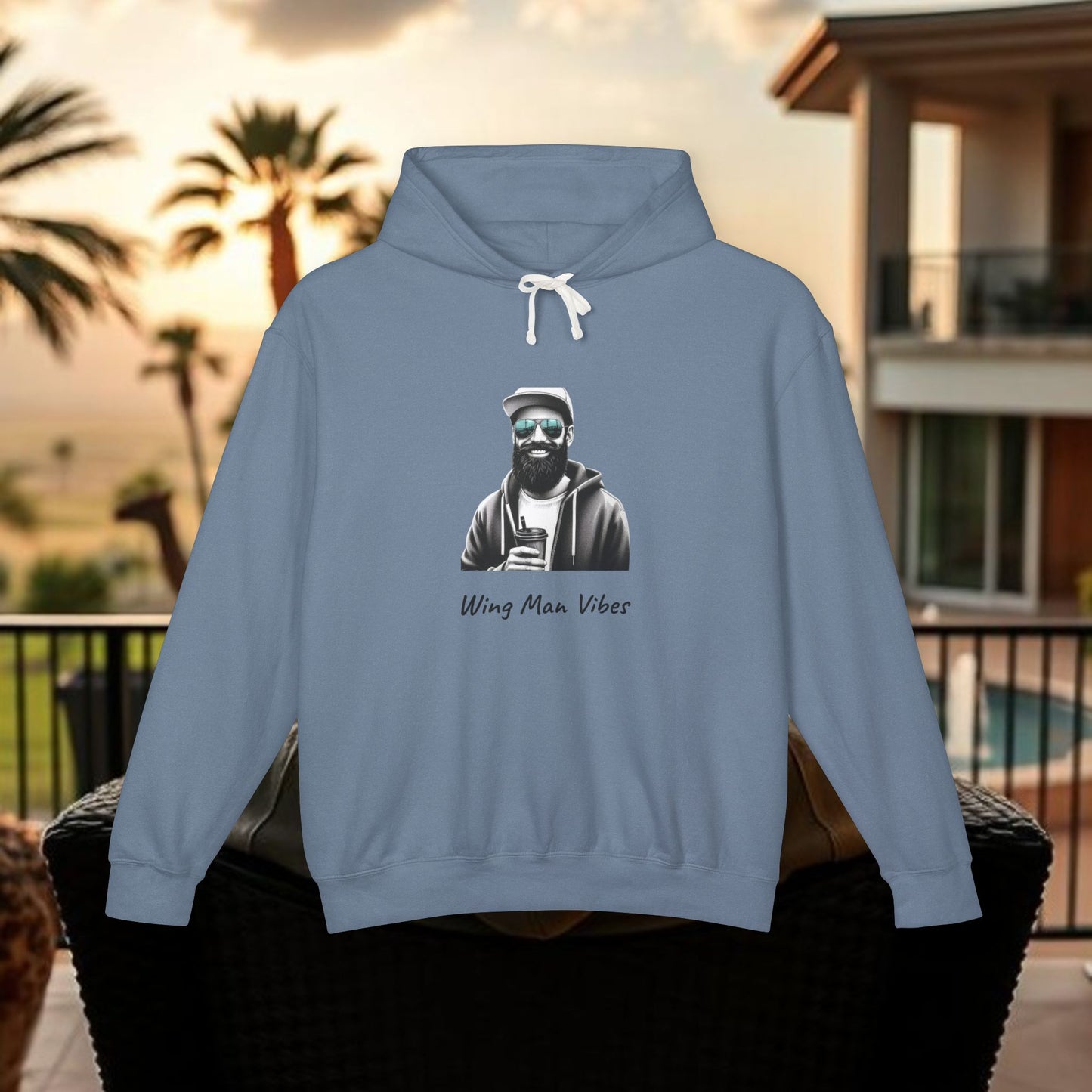 Unisex Wingman Vibes Hoodie, Casual Style Sweatshirt, Perfect Gift for Friends, Lightweight Hoodie for Everyday Wear